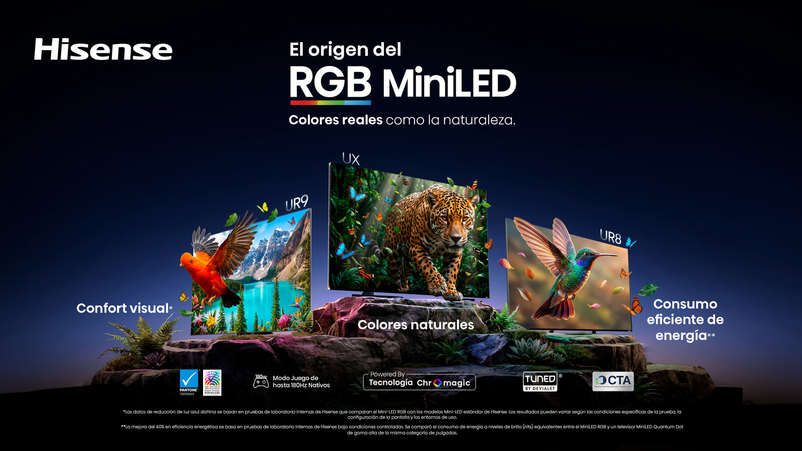 ¿Y si el futuro del color en las TVs siempre estuvo en la naturaleza? Descubre RGB MiniLED