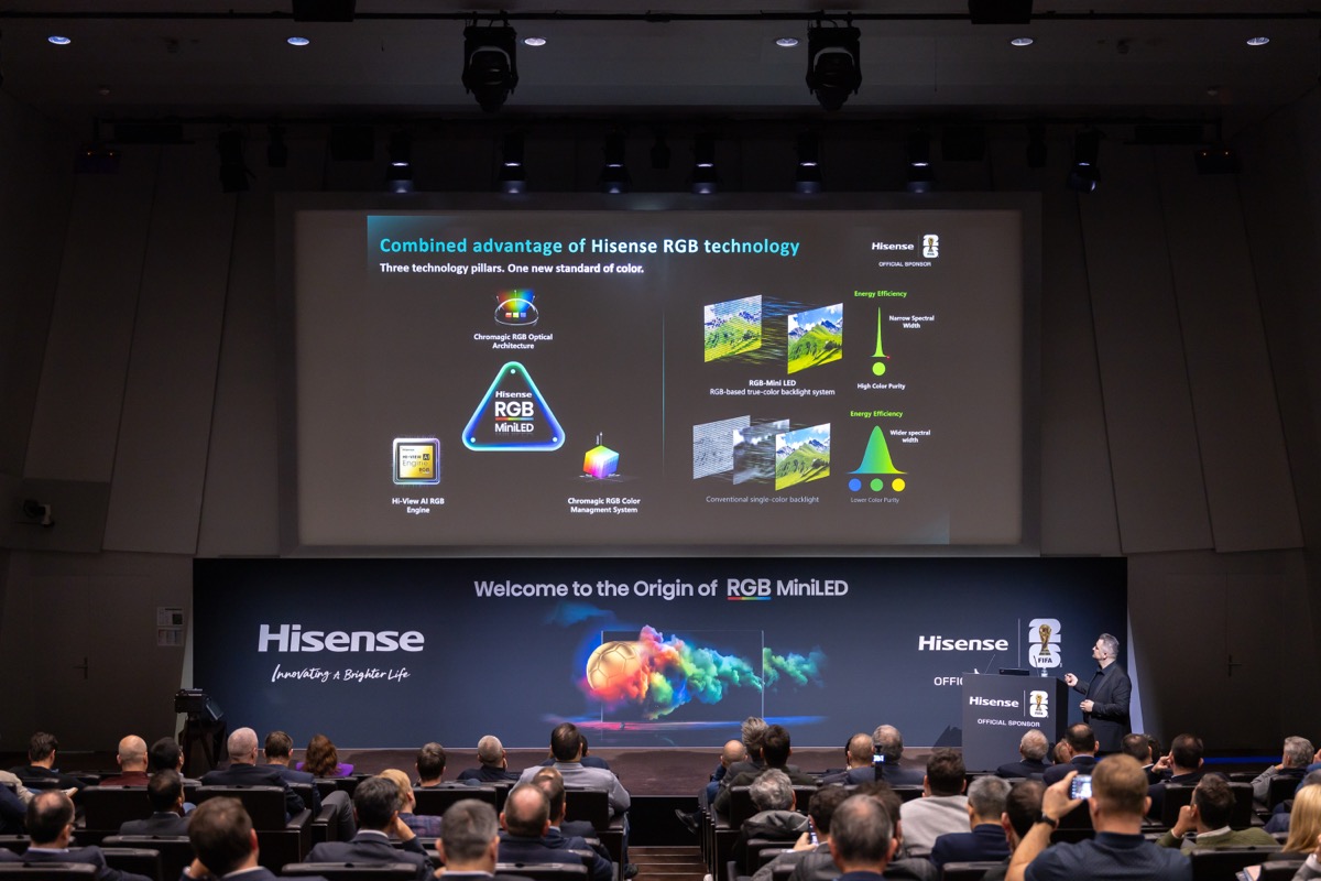 Presentaci&oacute;n de TVs RGB MiniLED en la sede de la FIFA