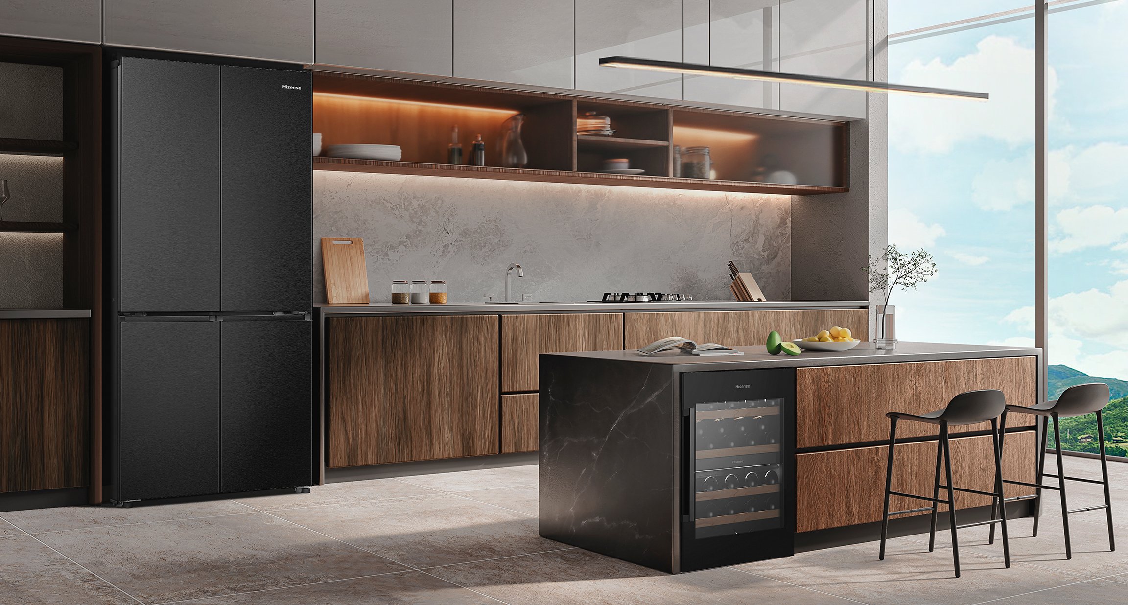 Refrigeradora 456L Hisense - BCD-470W