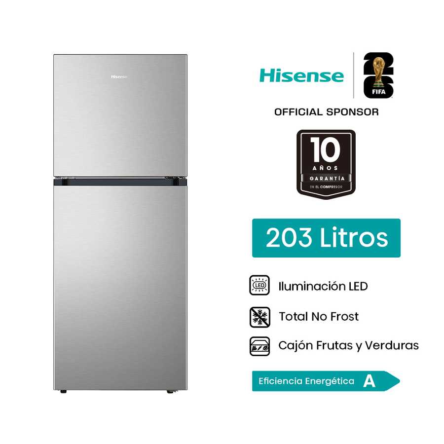 Refrigeradora 203L Top mount BCD-203W Hisense