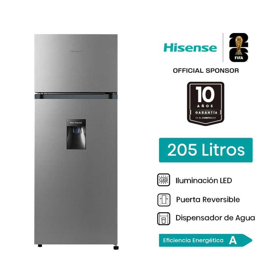 Refrigeradora 205L Top mount Frost RD267H Hisense
