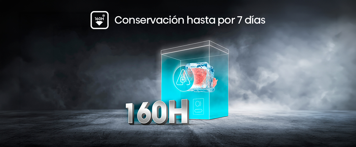 Esta nueva serie de congeladoras horizontales puede mantener la temperatura interior durante 7 días al apagarse.