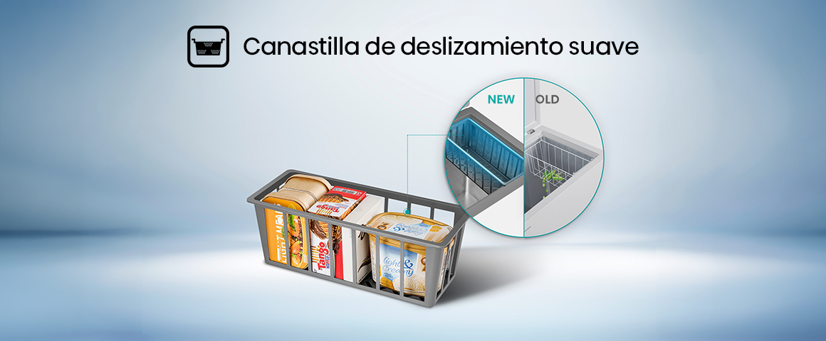 ¿Tu congeladora siempre está llena? Con las canastas tradicionales es frustrante encontrar lo que buscas: muchas vece…