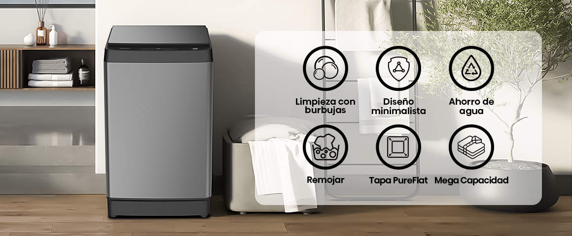 Funciones que hacen el lavado más fácil y efficiente
