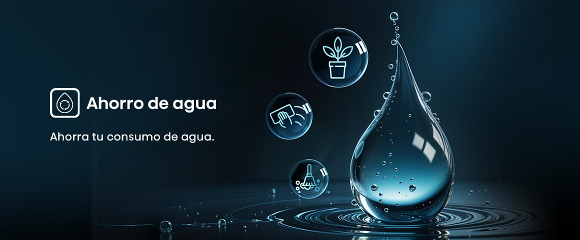 Ahorra agua.