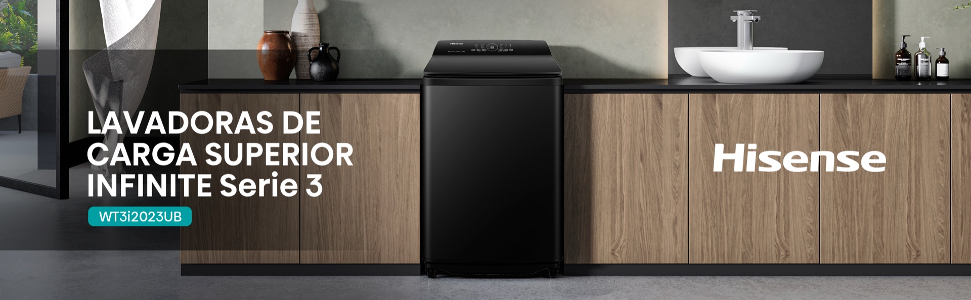 Lavadora 20kg carga superior WT3i2023UB Hisense — detalle 1