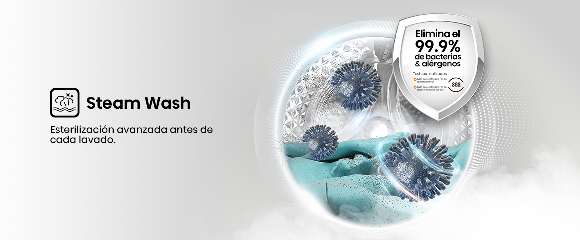 Esterilización avanzada de cada lavado.
