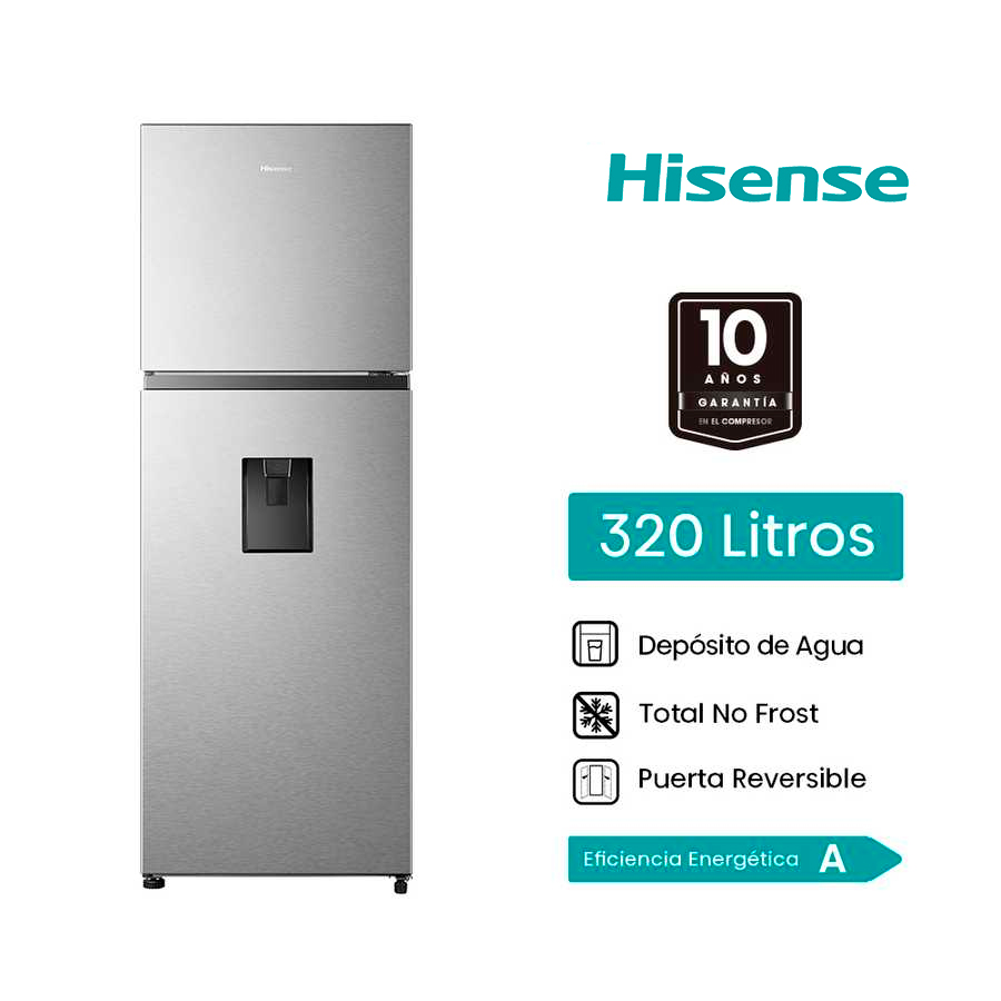 Refrigeradora 324L Top mount RT3N320NMC Hisense