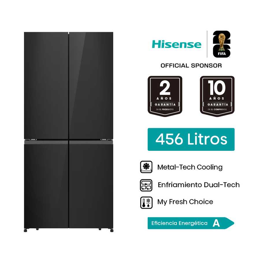 Refrigeradora 456L French door inverter RQ5P470NE1A Hisense