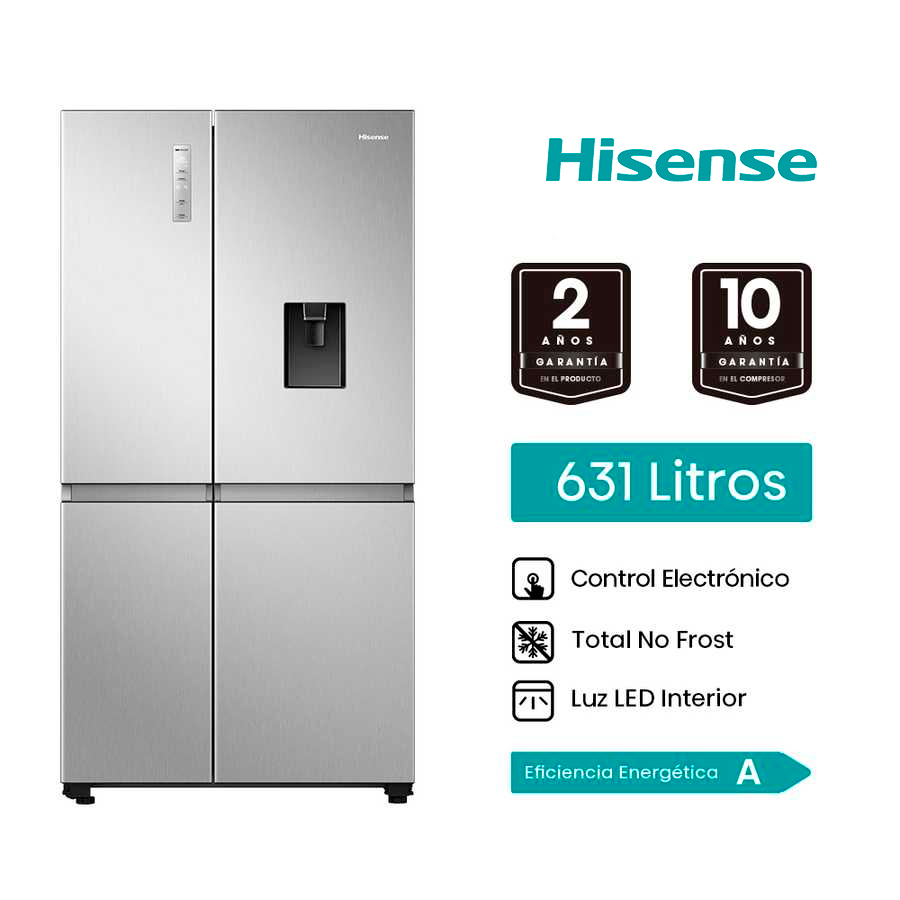 Refrigeradora 631L Side by Side inverter RS5P668NMCA Hisense