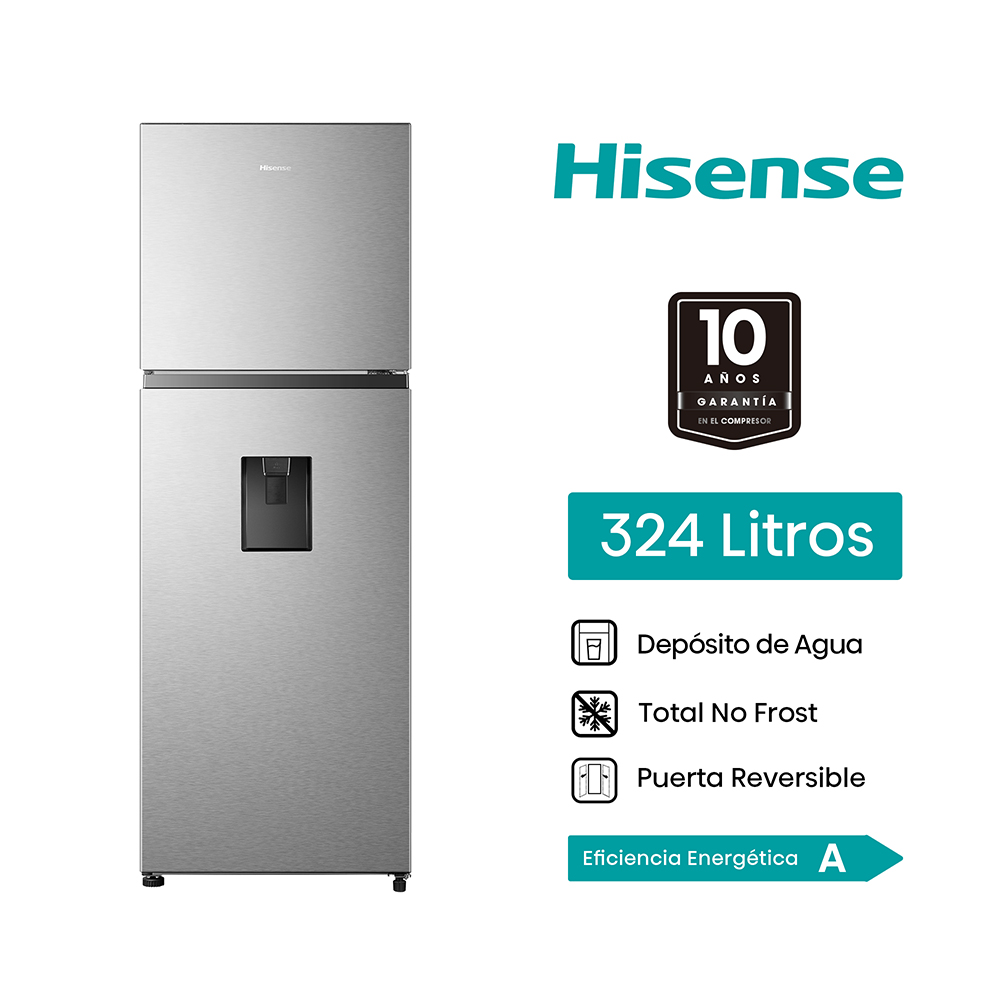 Refrigeradora 324L Top mount RT3N320NMC Hisense