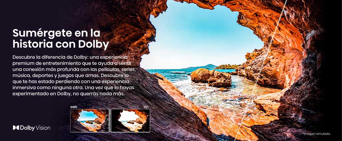 Sum&eacute;rgete en la historia con Dolby.