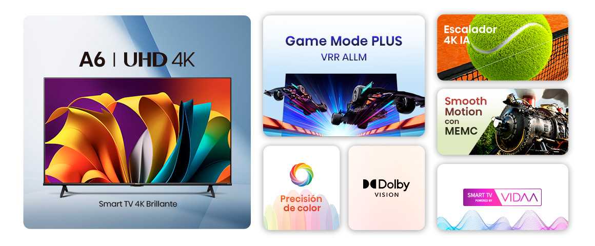Smart TV 4K brillante.