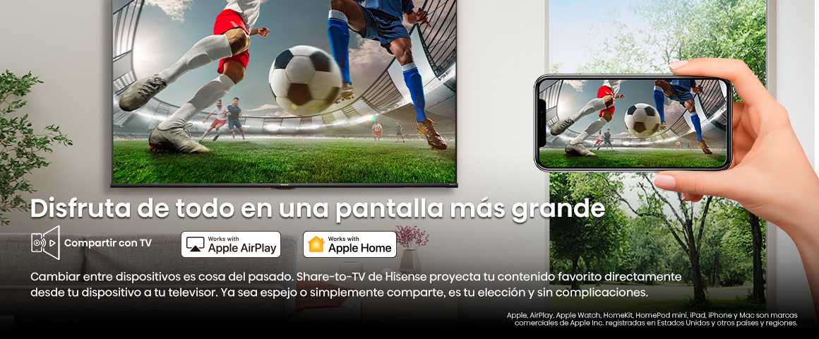 Disfruta de todo en una pantalla m&aacute;s grande.