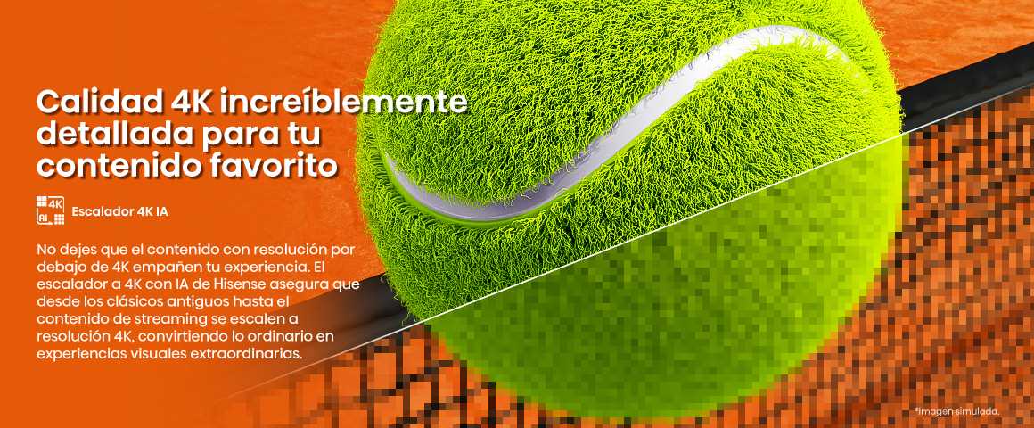 Calidad incre&iacute;blemente detallada para tu contenido favorito.