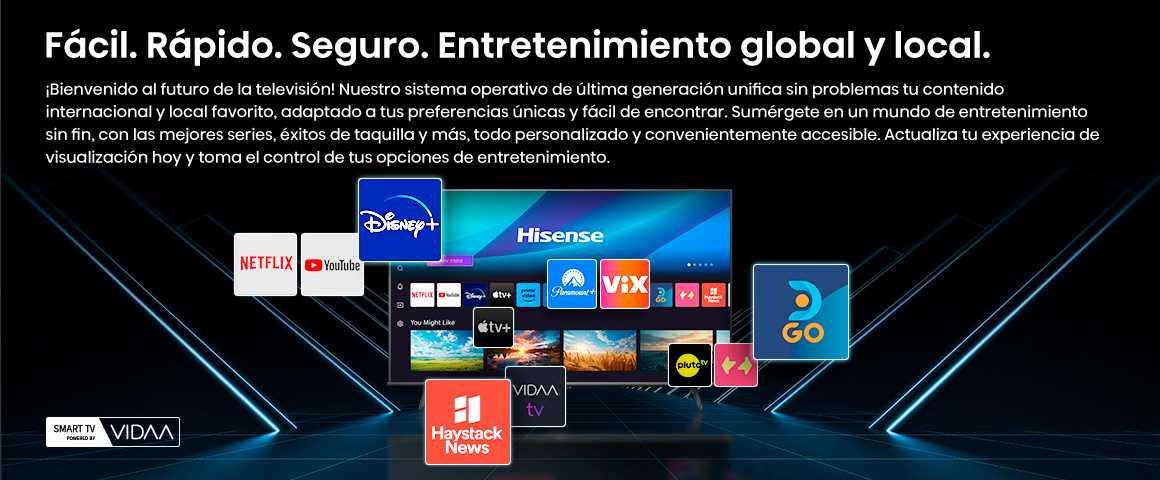 F&aacute;cil. R&aacute;pido. Seguro. Entretenimiento global y local.