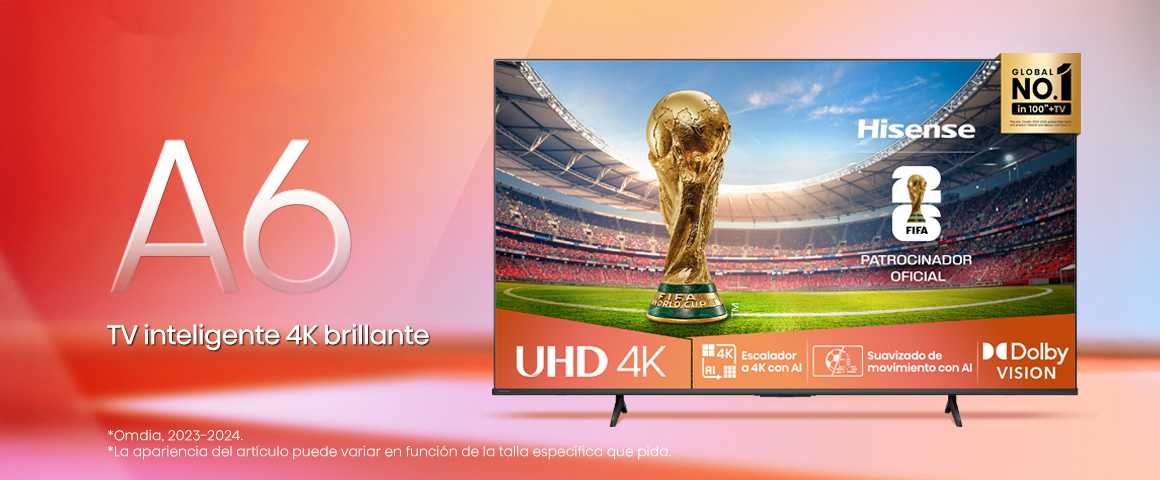 Televisor Hisense LED 55" UHD Smart TV 55A6NV