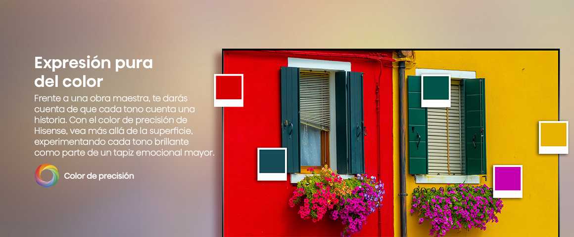 Expresión pura del color Como en una obra de arte, cada color tiene un papel que contar. Con la tecnolog&iacut…