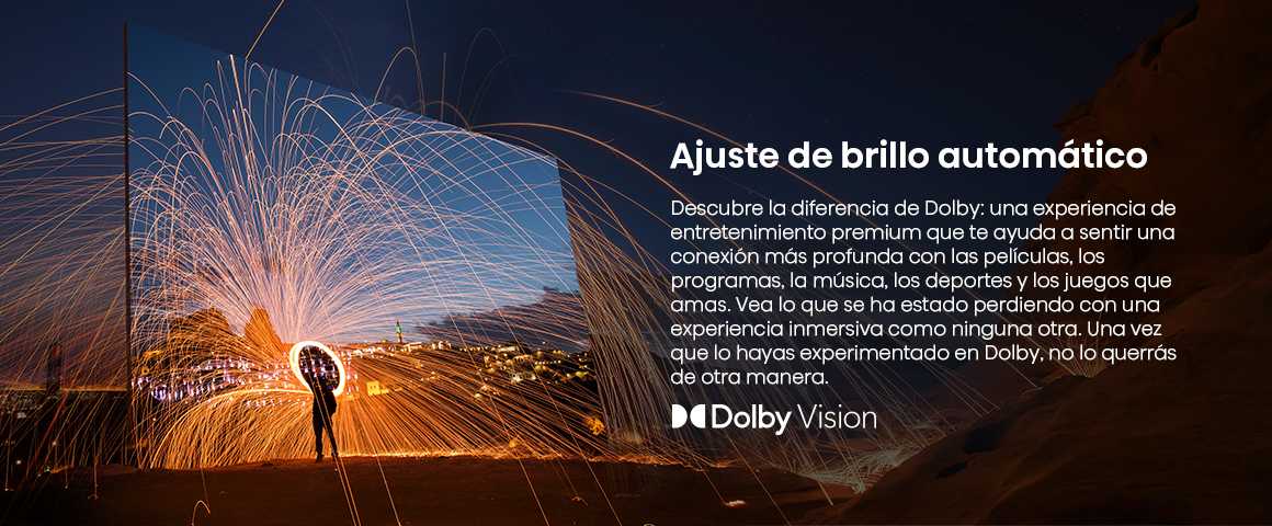 Dolby Vision Disfruta de imágenes más nítidas con ajuste de brillo automático que optimiz…