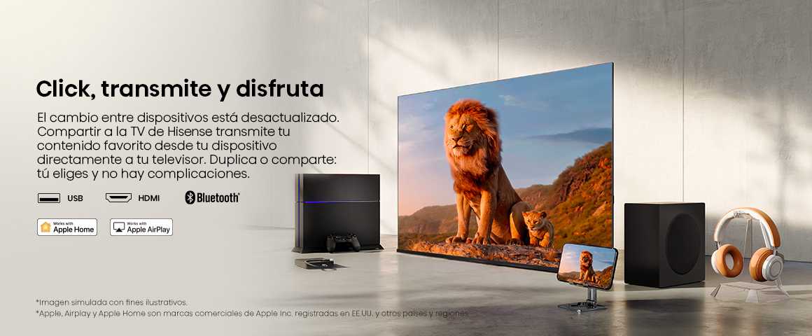 Clic, transmite y disfruta Transmite tus fotos, videos o apps desde tu celular al televisor con solo unos pasos. Ya s…