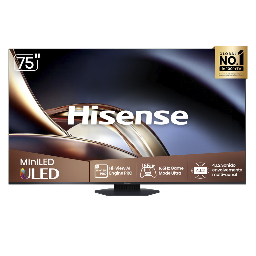 Televisor Hisense Mini-led Qd 165hz 75" Uhd Smart Google Tv 75U8QG