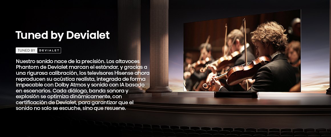 Audio afinado por Devialet