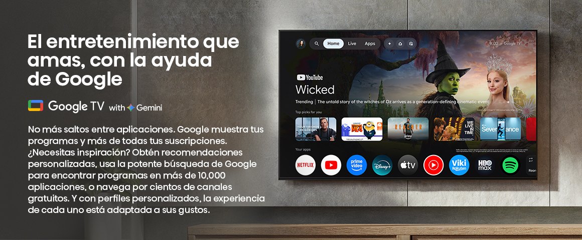 El entretenimiento que amas, con la ayuda de Google