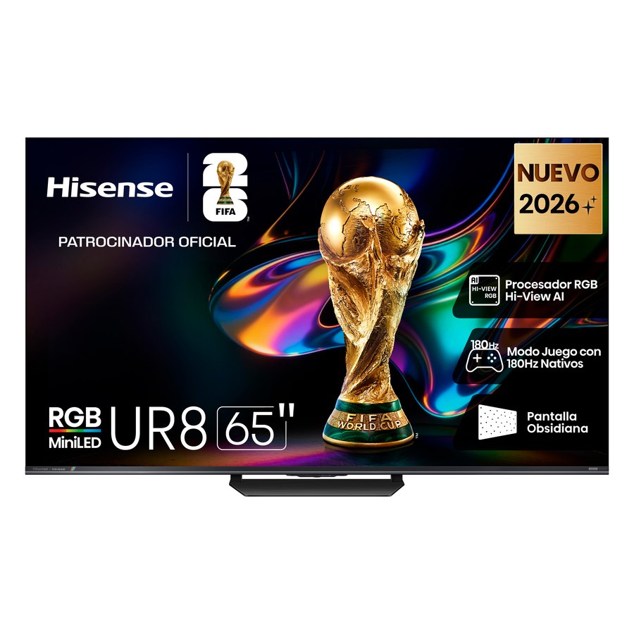 Televisor Hisense MiniLED QD 180hz 65" Uhd Smart Google TV 65UR8SG