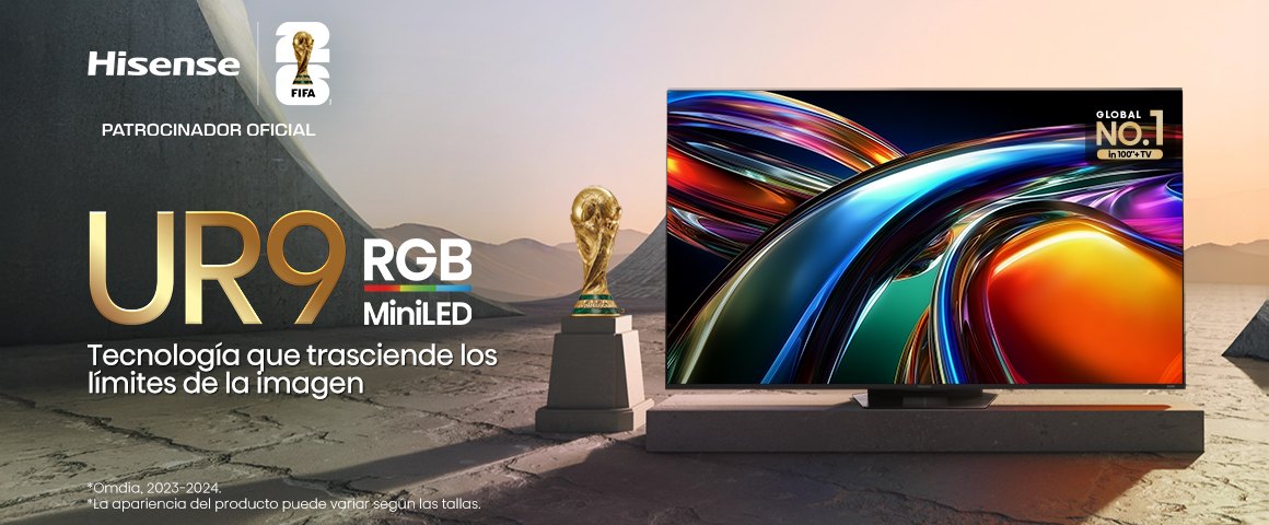 Televisor Hisense MiniLED QD 180hz 65" Uhd Smart Google TV 65UR9SG