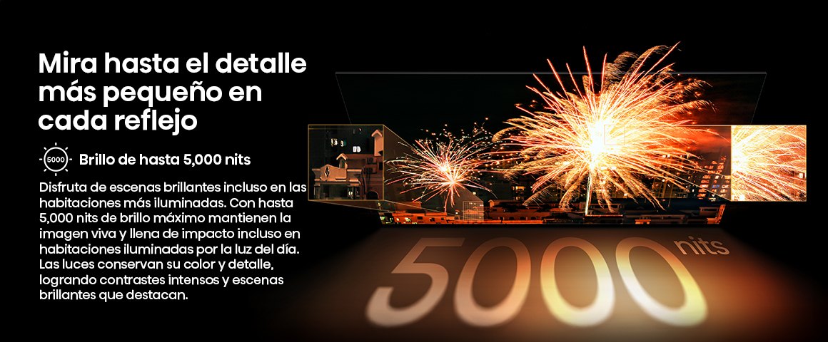 Hasta 5000 nits de brillo pico