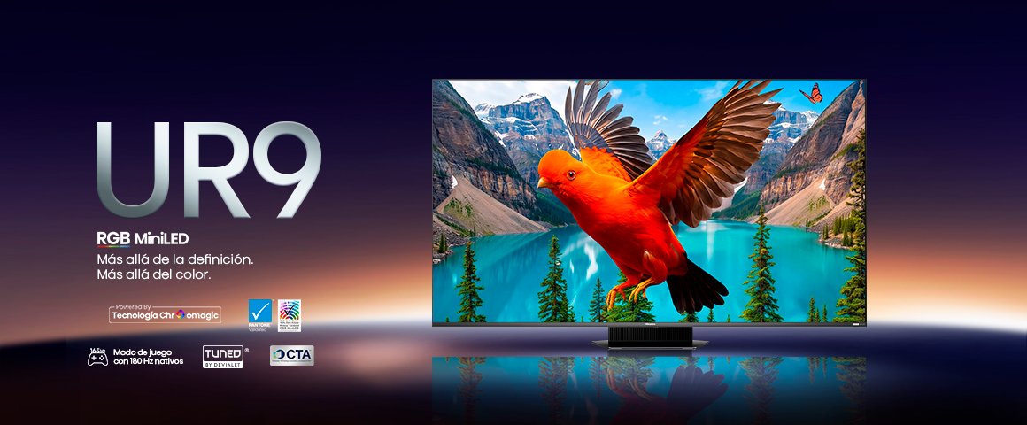 Televisor Hisense MiniLED QD 180hz 85" Uhd Smart Google TV 85UR9SG