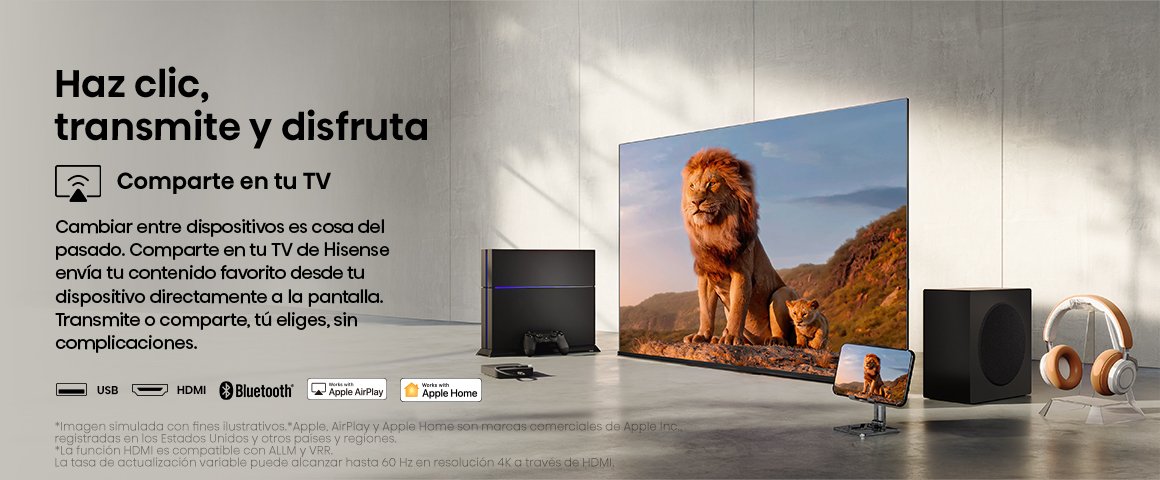 Share to TV Comparte fácilmente contenido desde tu smartphone o tablet a la pantalla grande.