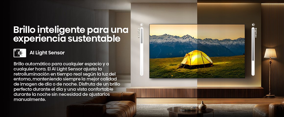 AI Light Sensor Sensor inteligente que ajusta automáticamente el brillo según la luz del ambiente.