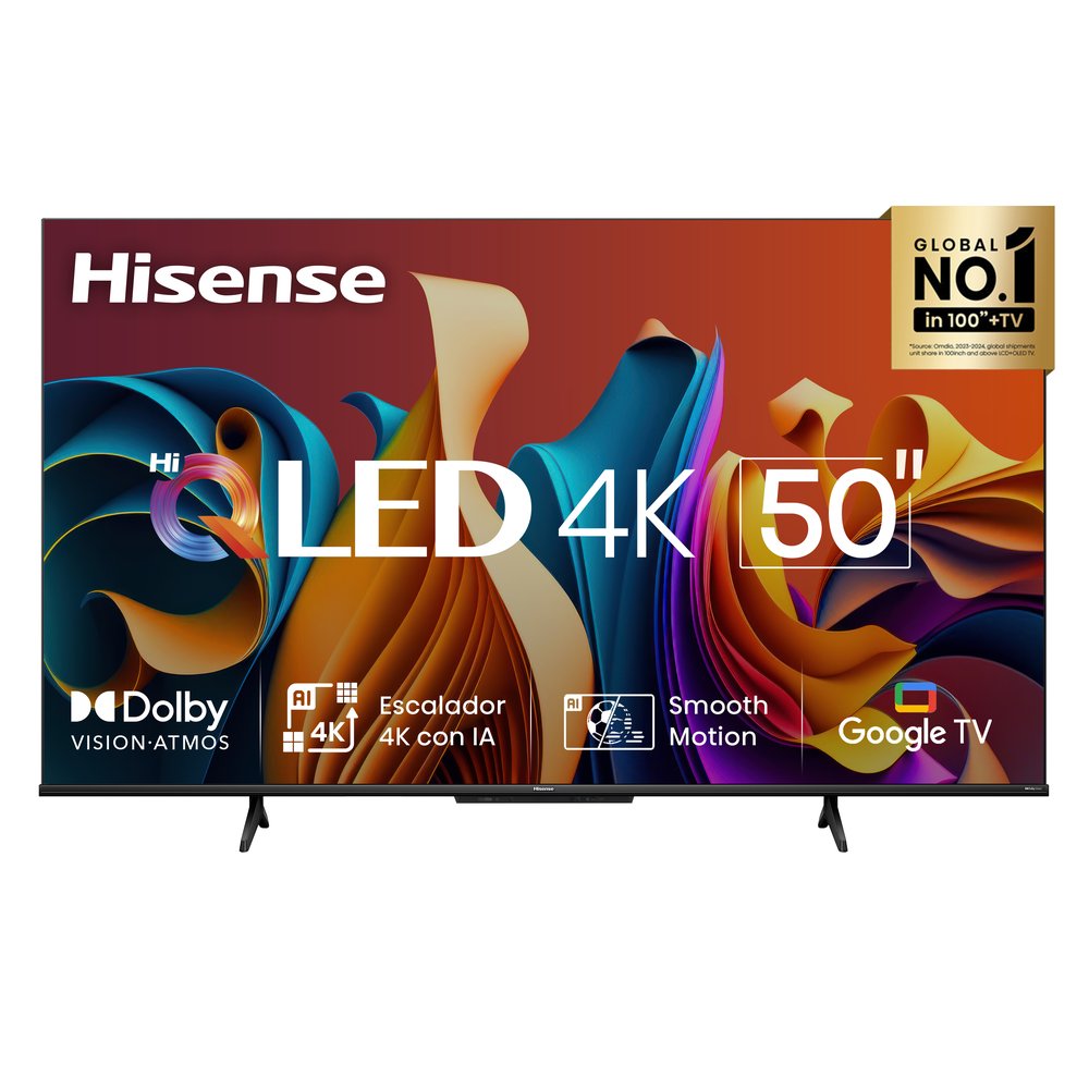 Televisor Hisense Hi-QLED 50" UHD 4K Google TV 50Q6N (2024)
