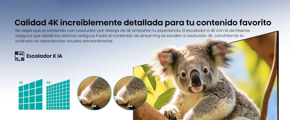 Calidad 4K incre&iacute;blemente detallada para vivir cada detalle de tu contenido favorito, no dejes que te lo cuent…