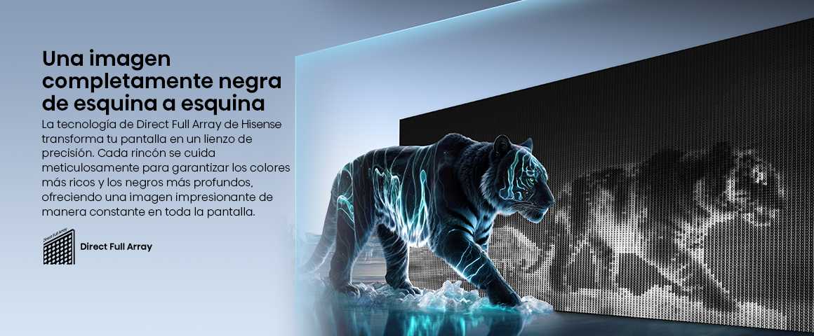 Imagen completa de esquina a esquina para no perderte ning&uacute;n detalle de tu contenido favorito.