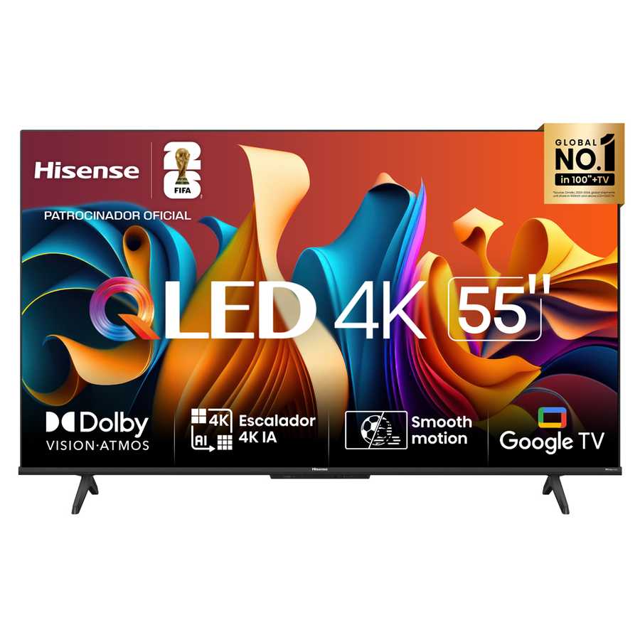 Televisor Hisense Hi-QLED 55" UHD 4K Google TV 55Q6N (2024)
