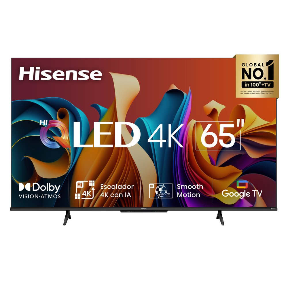 Televisor Hisense Hi-QLED 65" UHD 4K Google TV 65Q6N (2024)