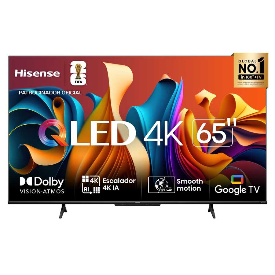 Televisor Hisense Hi-QLED 65" UHD 4K Google TV 65Q6N (2024)