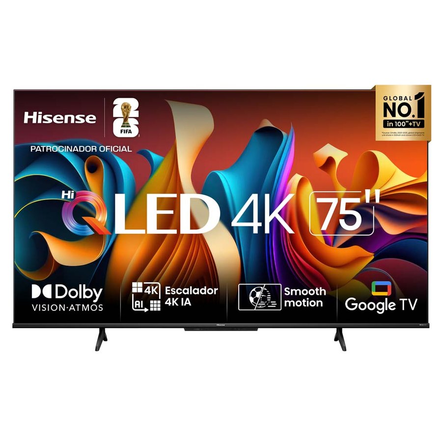 Televisor Hisense Hi-QLED 75" UHD 4K Google TV 75Q6N (2024)