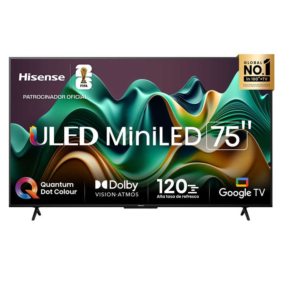 Televisor Hisense Hi-QLED MiniLED 75" 4K Google TV 75U6N (2024)