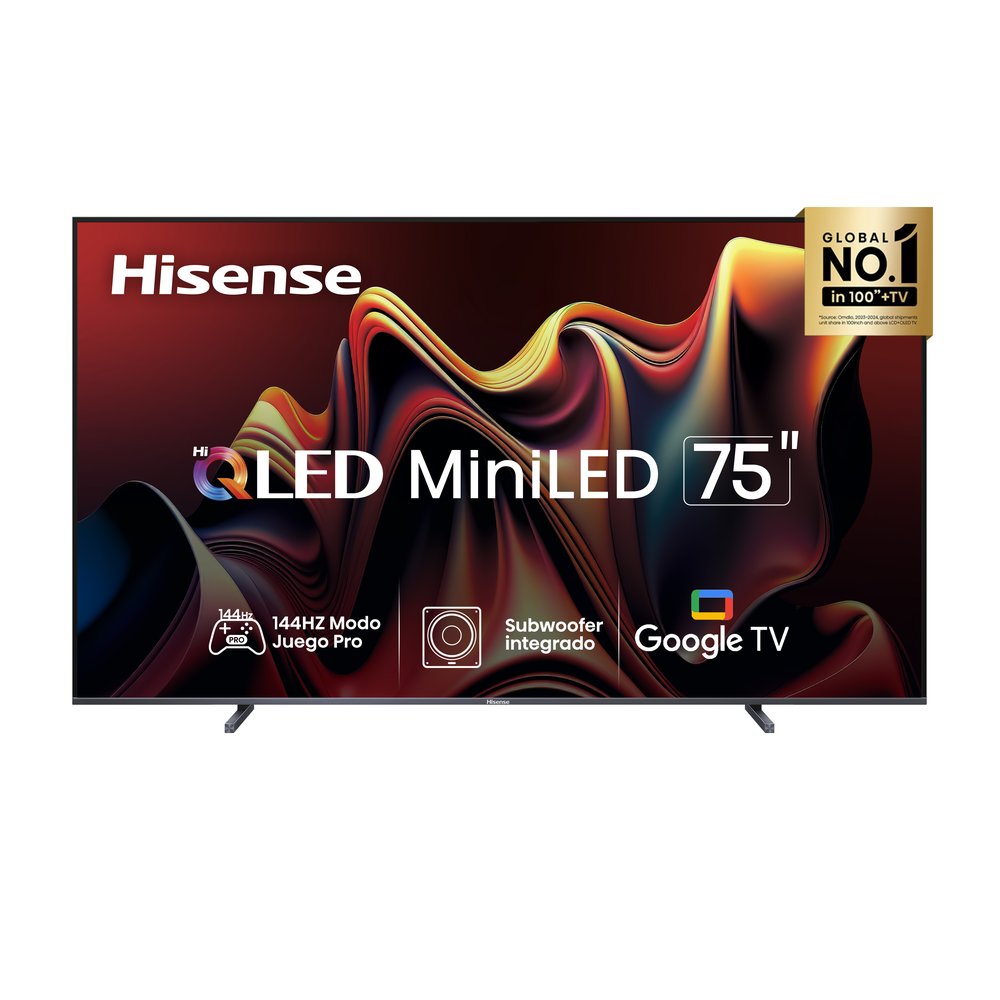 Televisor Hisense Hi-QLED MiniLED 75" 4K Google TV 75U7N (2024)