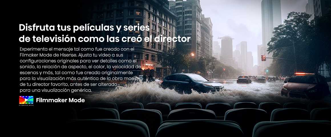 Ve cine como el director lo imagin&oacute;. Siente la visi&oacute;n del director como si estuvieras en la sala de cin…