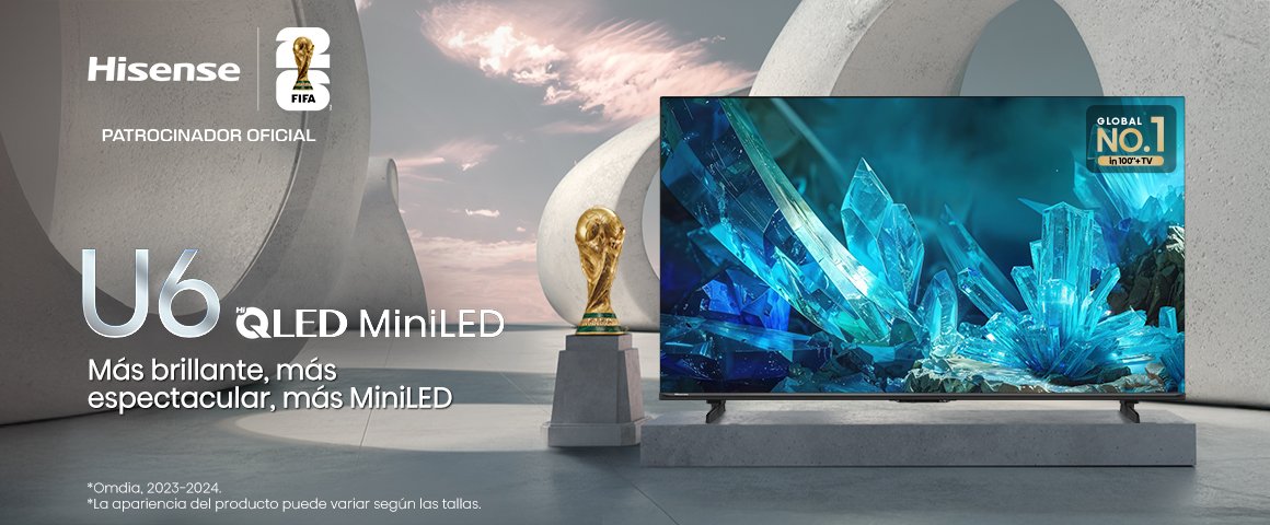 TV Hisense Hi-QLED MiniLED 50" 4K 50U6ESG Google TV 2026
