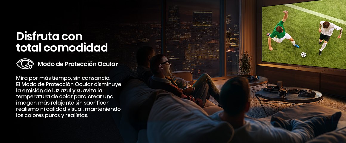 Disfruta con total comodidad. El Modo de Protecci&oacute;n Ocular disminuye la emisi&oacute;n de luz azul para una im…