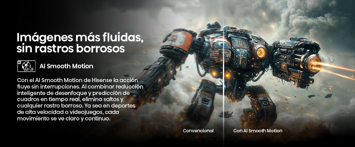 Im&aacute;genes m&aacute;s fluidas, sin rastros borrosos. AI Smooth Motion elimina saltos y desenfoque en tiempo real.
