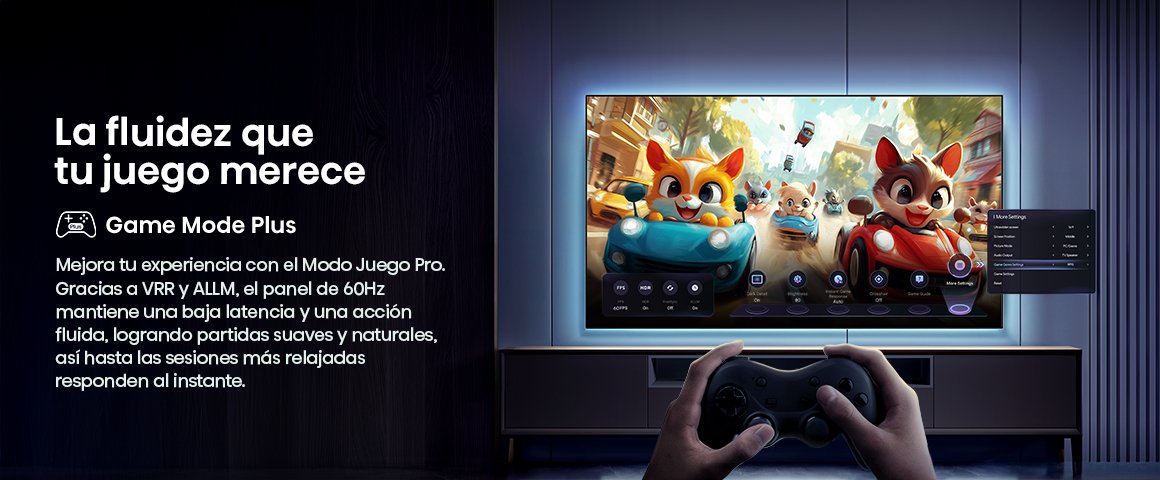 La fluidez que tu juego merece. Gracias a VRR y ALLM, el panel mantiene baja latencia y acci&oacute;n fluida.