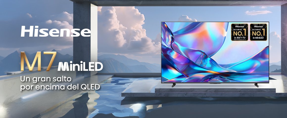 TV Hisense Hi-QLED MiniLED 55" 4K 55M7QG Google TV 2026