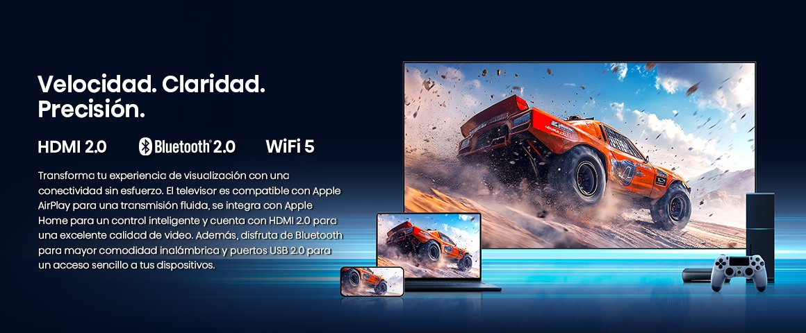 Velocidad. Claridad. Precisión. Transforma tu experiencia de visualización con una conectividad sin esf…