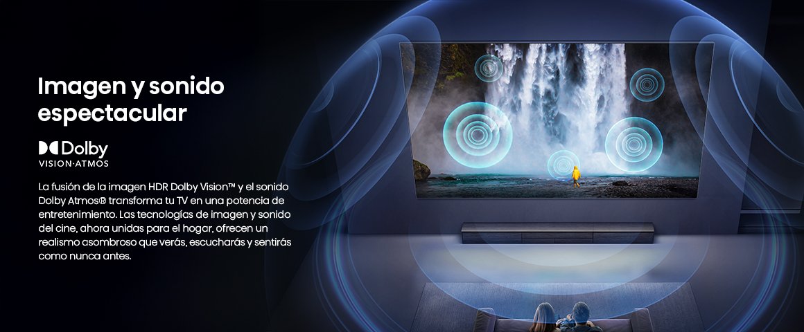 Imagen y sonido espectacular La fusión de la imagen HDR Dolby Vision™ y el sonido Dolby Atmos® trans…